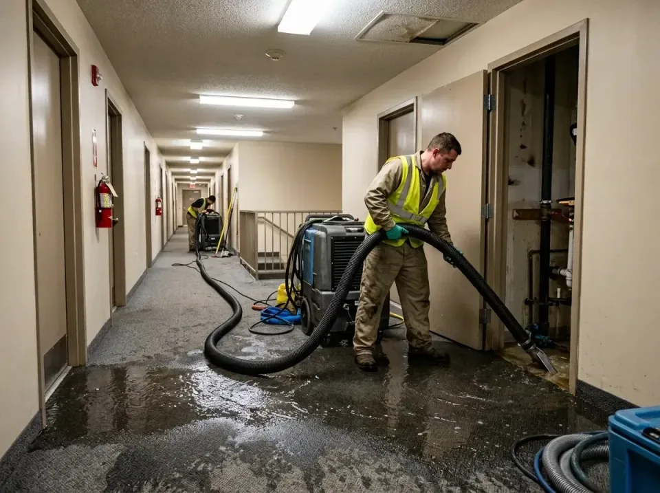 multi-unit-apartment-hallway-f-005 — frequently asked questions, Emergency Burst Pipe Water Extraction & Removal in Harringt…